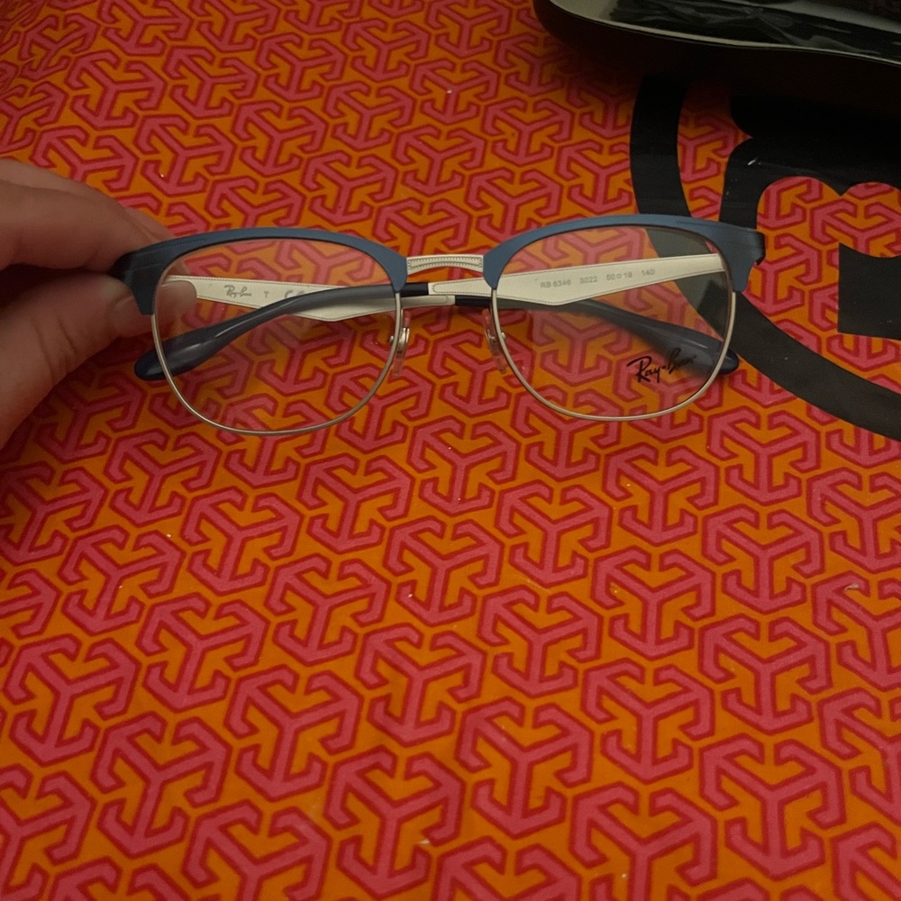 Ray-Ban Blue and Silver Glasses